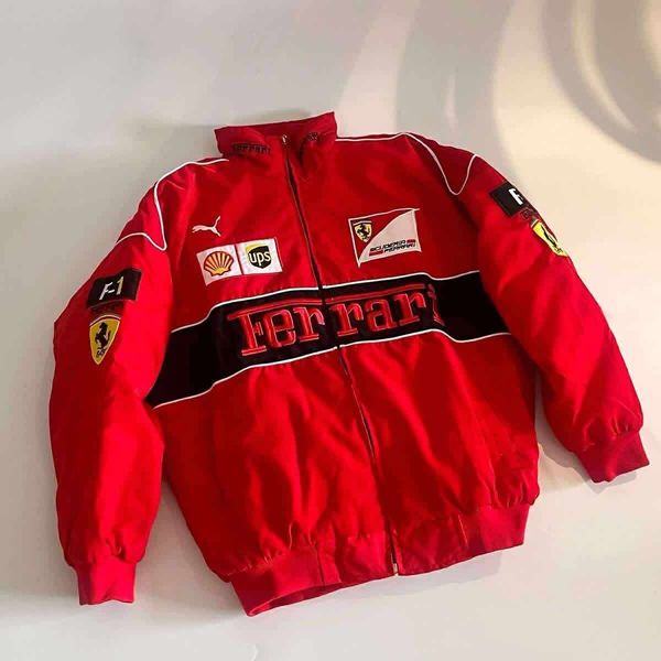 Ferrari Vintage F1 bomber jacket print and embroidery mixed - Image 2