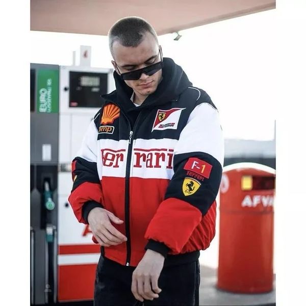 Ferrari Vintage F1 bomber jacket print and embroidery mixed - Image 4
